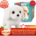 Interactive Robotic Plush White Labrador Puppy Toy: Walks, Barks, and Wags Tail, Realistic Electronic Pet Dog in Gift Box, Birthday or Christmas Holiday Gift for Boys and Girls Ages 3 and Up
