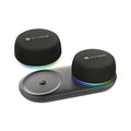 Compact Portable Bluetooth Speaker with Charging Base 60-Hour Battery Life Dual Speakers Strong Bass Surround Stereo for Computer & Mobile Phone