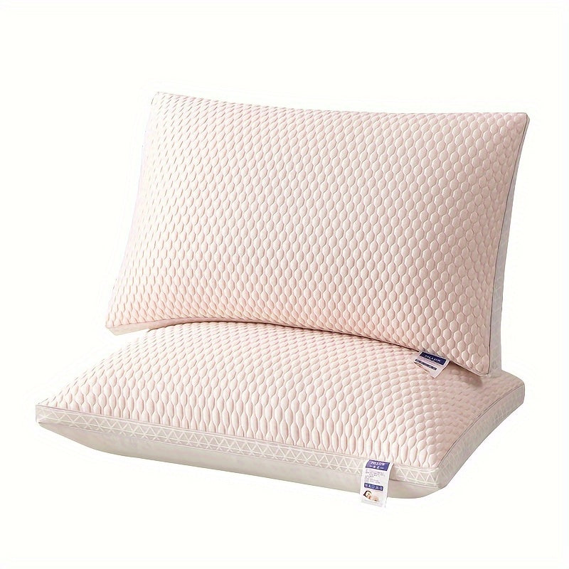 Cooling Bed Pillows Set of 2 | Soft Hotel-Grade Sleep Pillow | Neck Support for Side, Back, and Stomach Sleepers | Cozy Breathable Pillow for Home, Bedroom, and Dorm | Blue, Pink, Gray, Indigo