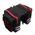 13.21-Gallon Bike Bag Set – 3-in-1 Professional Cycling Accessory (Cargo Rack Bag, Saddle Bag & Shoulder Bag) for Commuting, Touring & Outdoor Riding, Red/Black/Blue
