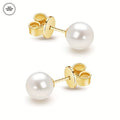 925 Sterling Silver Freshwater Pearl Stud Earrings for Women – 2 Pairs 7mm Hypoallergenic Classic Pearl Earrings, Elegant Jewelry Gift for Valentine’s Day, Mother’s Day, Birthday, and Anniversary
