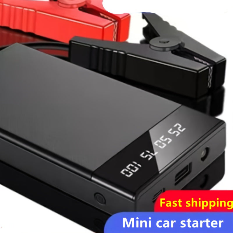 2000A Peak Portable Car Jump Starter Wireless Battery Booster – 12V Quick Start for Gas (8.0L) & Diesel (6.5L) Engines with USB Input/Output, LED Emergency Light – Car Accessory & Emergency Tool