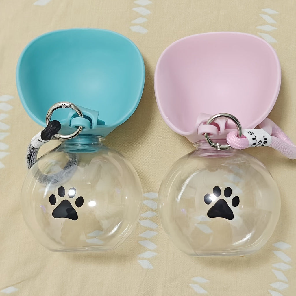 Foldable Pet Water & Food Container - Collapsible Portable Travel Storage for Dogs & Cats, Lightweight Compact Design for Outdoor Hiking, Camping & Car Trips, Pink or Blue