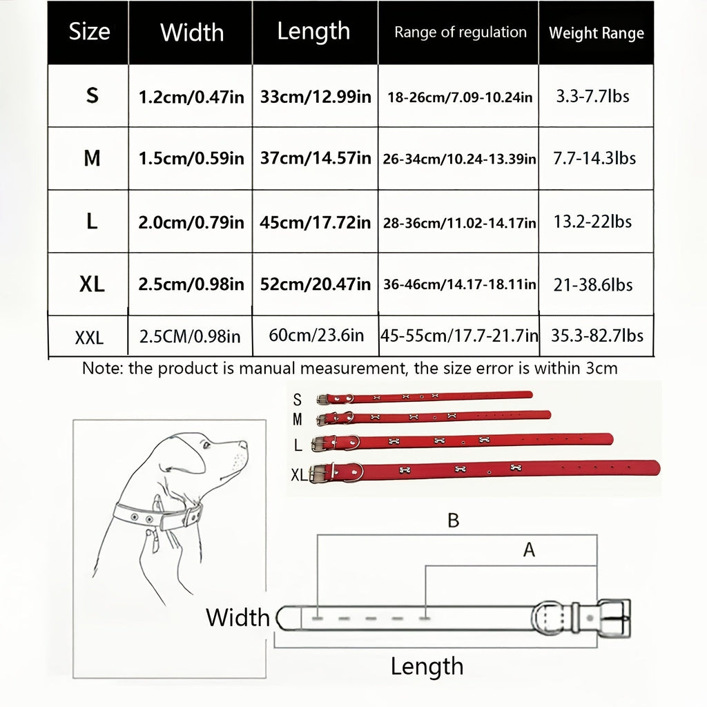 Custom Engraved Dog Collar with Free Personalized ID Tag, Adjustable Anti-Lost Pet Collar for Small to Medium Dogs and Cats, Durable Premium Material