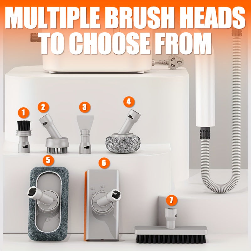 Handheld Steam Cleaner 4.4Bar High-Power Fast Heating 6 Multifunctional Heads 47oz Large Tank Dual Safety for Kitchen, Sofa, Floor, Bathroom, Car, Refrigerator, and Air Conditioner