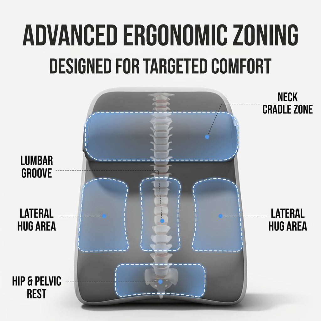 Adjustable Backrest Pillow Set of 3 – Memory Foam Reading Wedge Cushion Multi-Angle Ergonomic Support for Head Neck & Back Lounge Pillow for Bed Gaming TV with Washable Cover