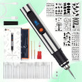 Electric Engraving Pen Kit with 57 Accessories - USB Rechargeable Cordless Engraver, 21,000 RPM, 3-Speed Control, 90-Min Battery Life, for Metal, Glass, Wood, Stone & Jewelry - DIY Craft Gift