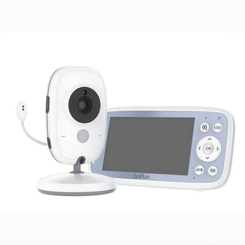 Baby Monitor Camera with Night Vision & Two-Way Audio – WiFi-Free Video Baby Monitor with Rechargeable Battery Temperature Monitoring Lullabies VOX Mode