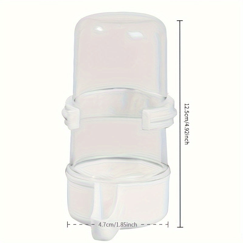 Automatic Bird Water Dispenser & Feeder, Transparent Durable PP Bottle for Parrots, Finches, Cockatiels, and Budgies – Battery-Free Gravity-Fed Cage Waterer, 2/4pcs