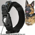 Tactical Dog Collar with GPS Holder - Military Style Heavy Duty Nylon Collar for All Breeds, Adjustable Secure Fit Training Collar, 5 Colors 4 Sizes (S/M/L/XL) for Large & Medium Dogs
