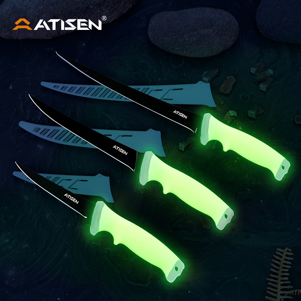 Professional Fishing Knife Set 10/16PCS Fillet & Boning Knife with Road Runner Pliers, Fish Lip Gripper, Knife Sharpener, Retractable S-Buckle Harness, Dishwasher Safe V-Grind Blade - Gift for Fishermen