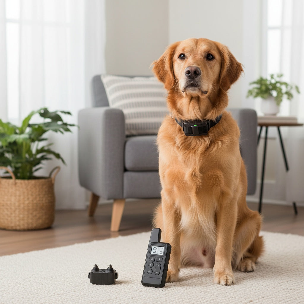 9-Level Remote Dog Training Collar – Rechargeable E-Collar with Shock, Vibration & Tone Modes, 500M Range, Adjustable for Small, Medium, and Large Dogs, Safe Electronic Bark Control