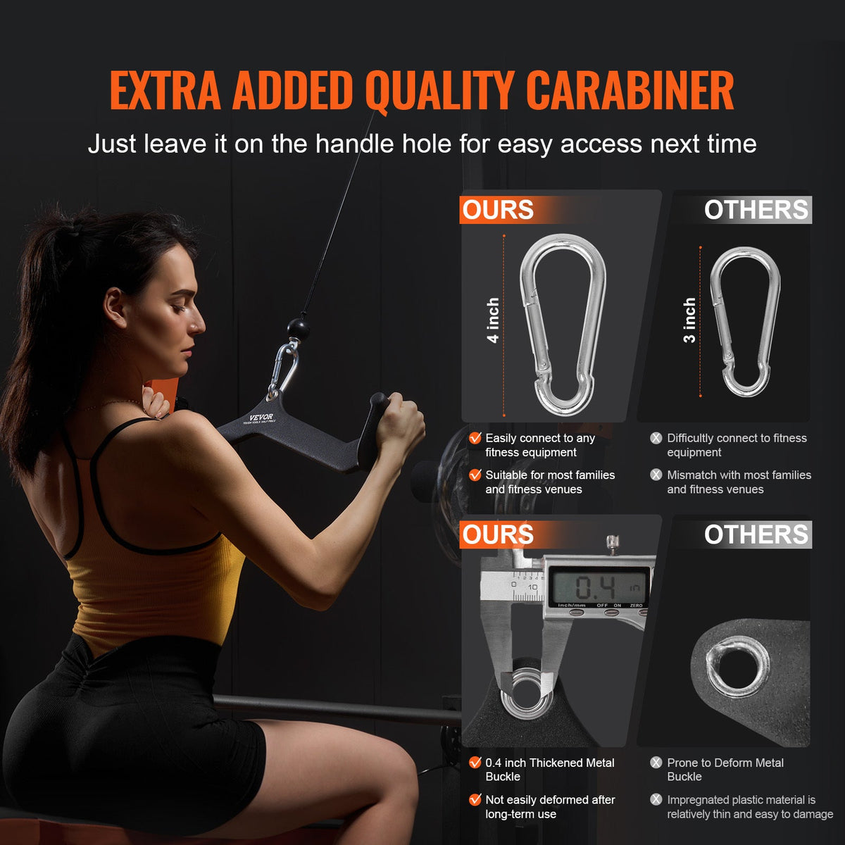 Lat Pulldown Bar Cable Machine Attachment Set 5-Piece Solid Steel V-Bar T-Bar Handle for Home Gym & Commercial Use, 550kg Capacity, Non-Slip Grip, Universal Carabiner Fit – Build Back, Biceps & Triceps