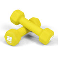 Neoprene Hex Dumbbell Set (Pair) - Non-Slip Color-Coded Cast Iron Hand Weights for Men & Women, Home Gym Strength Training Free Weights, 2LB to 15LB Sold in Pairs