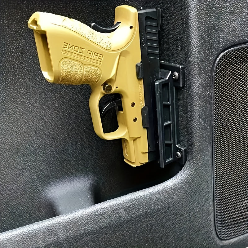 2-Pack Magnetic Gun Mount Concealed Pistol Holder – Strong Quick-Draw Magnetic Gun Holster for Car, Truck, SUV, Desk, Bedside, Wall & Under-Counter, Universal Handgun Magnetic Mount