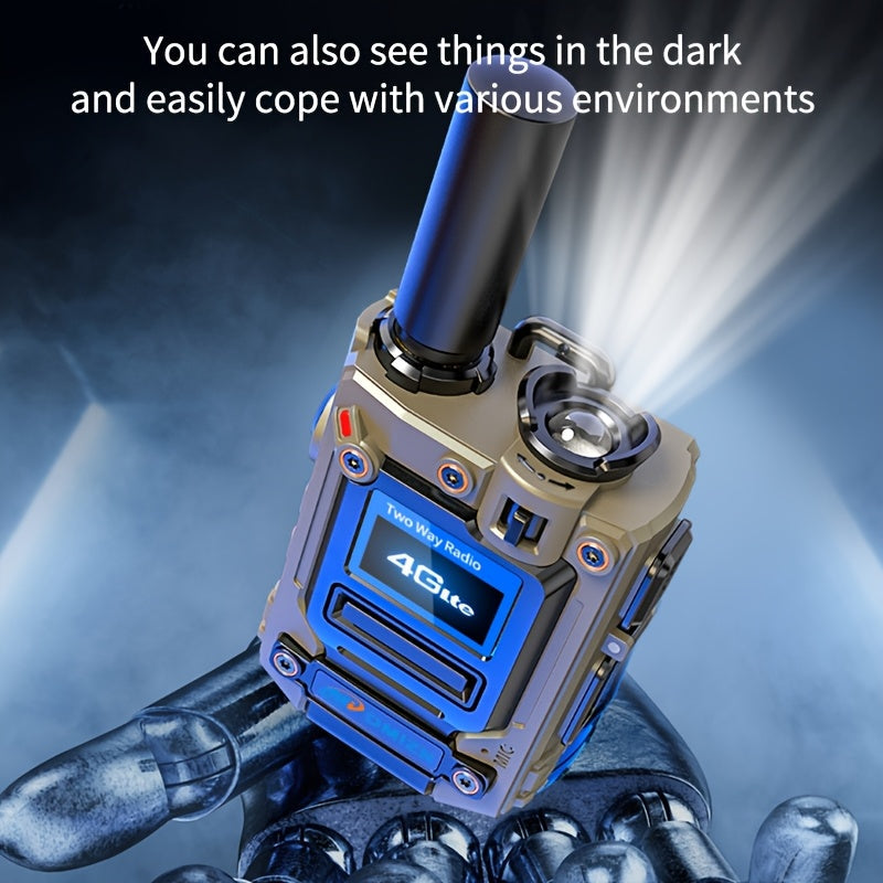 OMI M8 5000-Mile Long Range Walkie Talkie POC Two-Way Radio with Pre-Installed SIM Card No Monthly Fee – Nationwide Cell Network Coverage for Truckers Construction Camping Hunting & Business