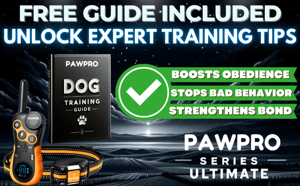 Dog Training Collar with Remote, 4-Mile Range – 124 Adjustable Levels, 4 Modes (Beep, Vibration, Shock, Night-Light), Rechargeable E-Collar for Dogs 5–135 lbs, Includes Training Guide
