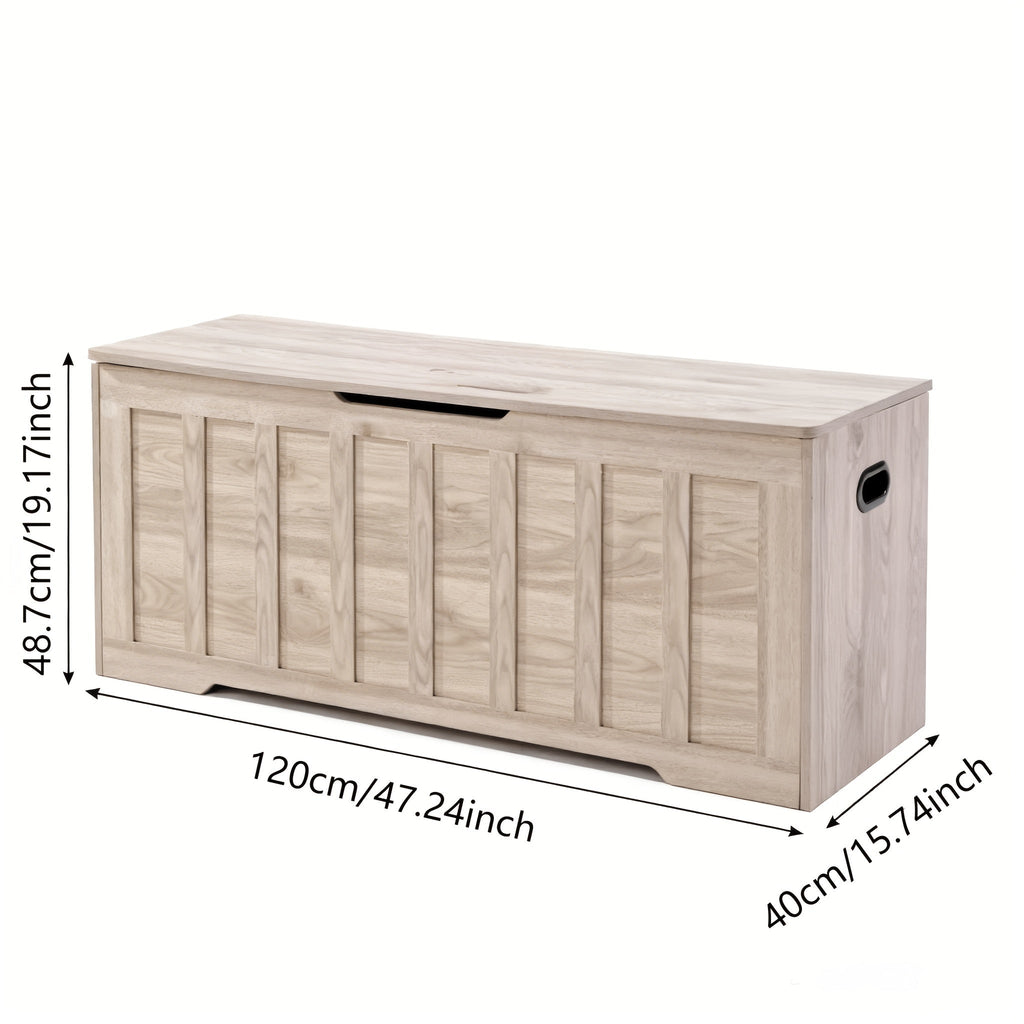 47-Inch Storage Desk with Lift-Top Storage Box, Soft-Close Gel Buffer Hinges, Supports 150 lbs, U-Shaped Cable Cutouts, Modern Home Office Writing Desk for Living Room Bedroom Study