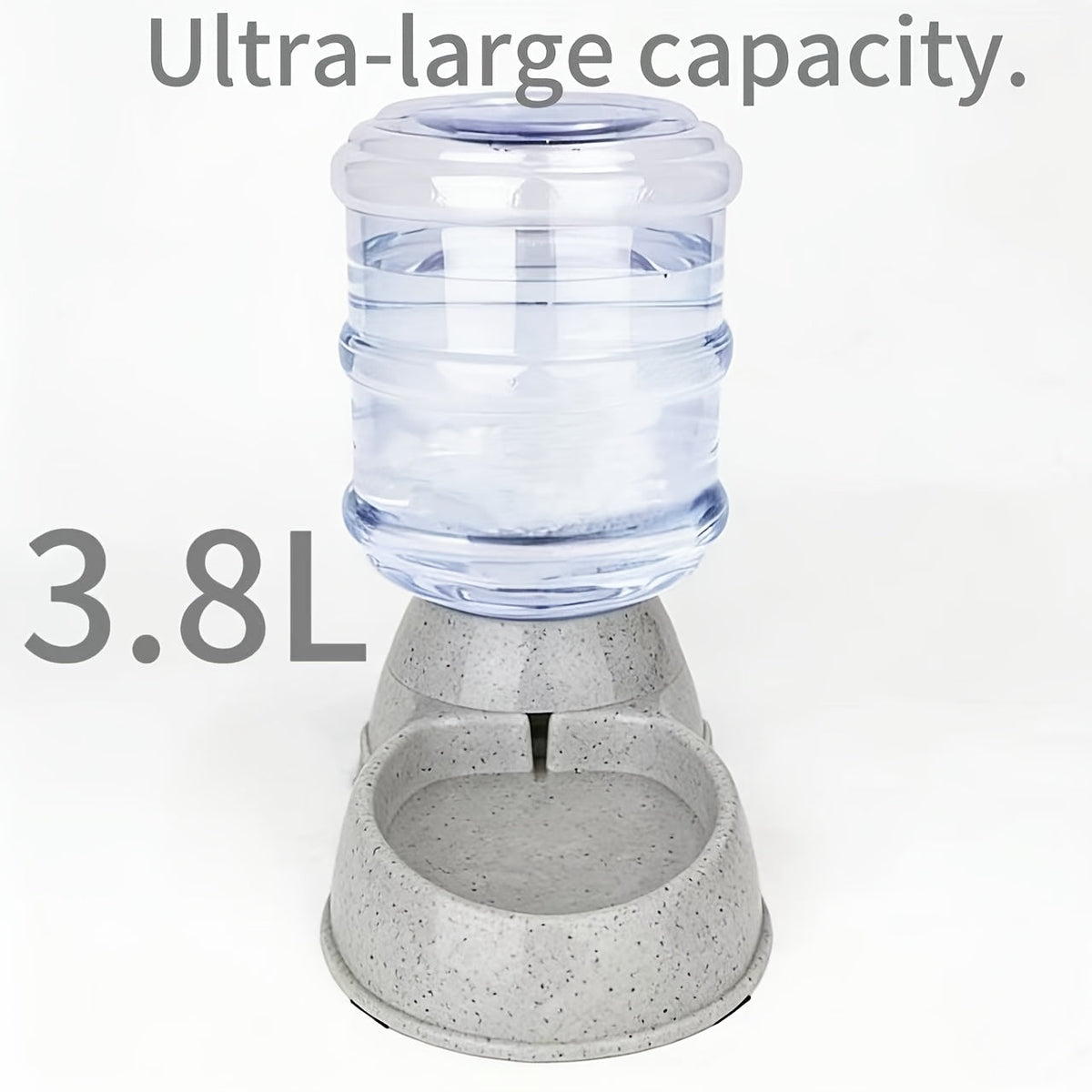 Automatic Gravity Dog Feeder and Water Dispenser 1 Gallon 3.8L - No Batteries Required, Durable PP Material, Suitable for Cats and Small to Medium-Sized Pets, Hands-Free Gravity Feeding Station, Perfect Gift