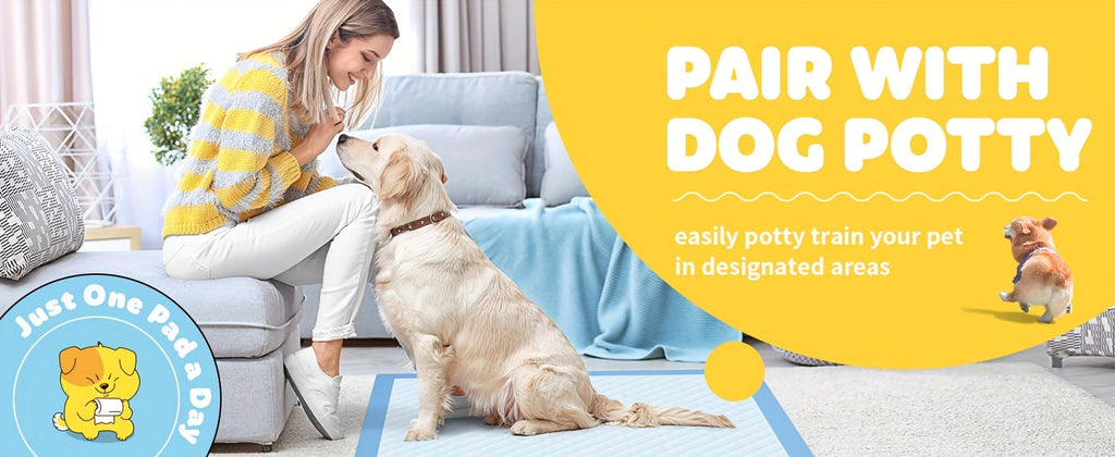 XL Dog Pee Pads 34x28 Inch 100 Count Disposable - Super Absorbent Leak-Proof Odor Control Training Pads for Puppies, Large Dogs, and Elderly Dogs, Extra Large Potty Pads for Indoor Use, Blue