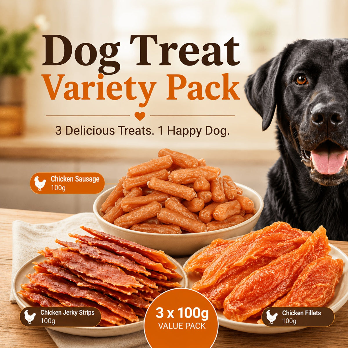 Dog Training Treat Bundle – Duck Jerky & Bone-Shaped Chew Sticks Multi-Flavor Combo, Daily Reward Snacks for Small, Medium, and Large Dogs