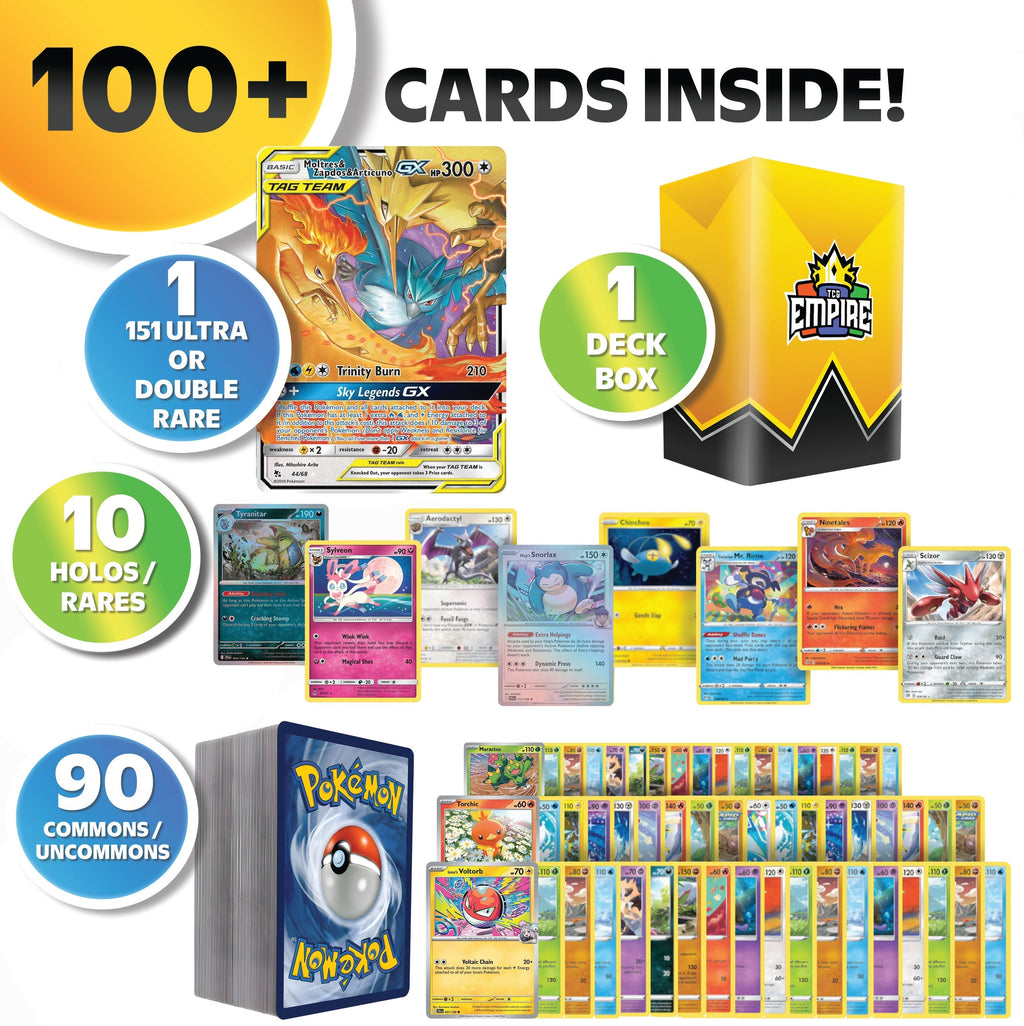 Pokémon 151 Classics Bundle 100+ Authentic TCG Cards – 1 Guaranteed Ultra or Double Rare from the Original 151 | Charizard Pikachu Mewtwo | Holos & Rares Included | Gift for Kids & Collectors