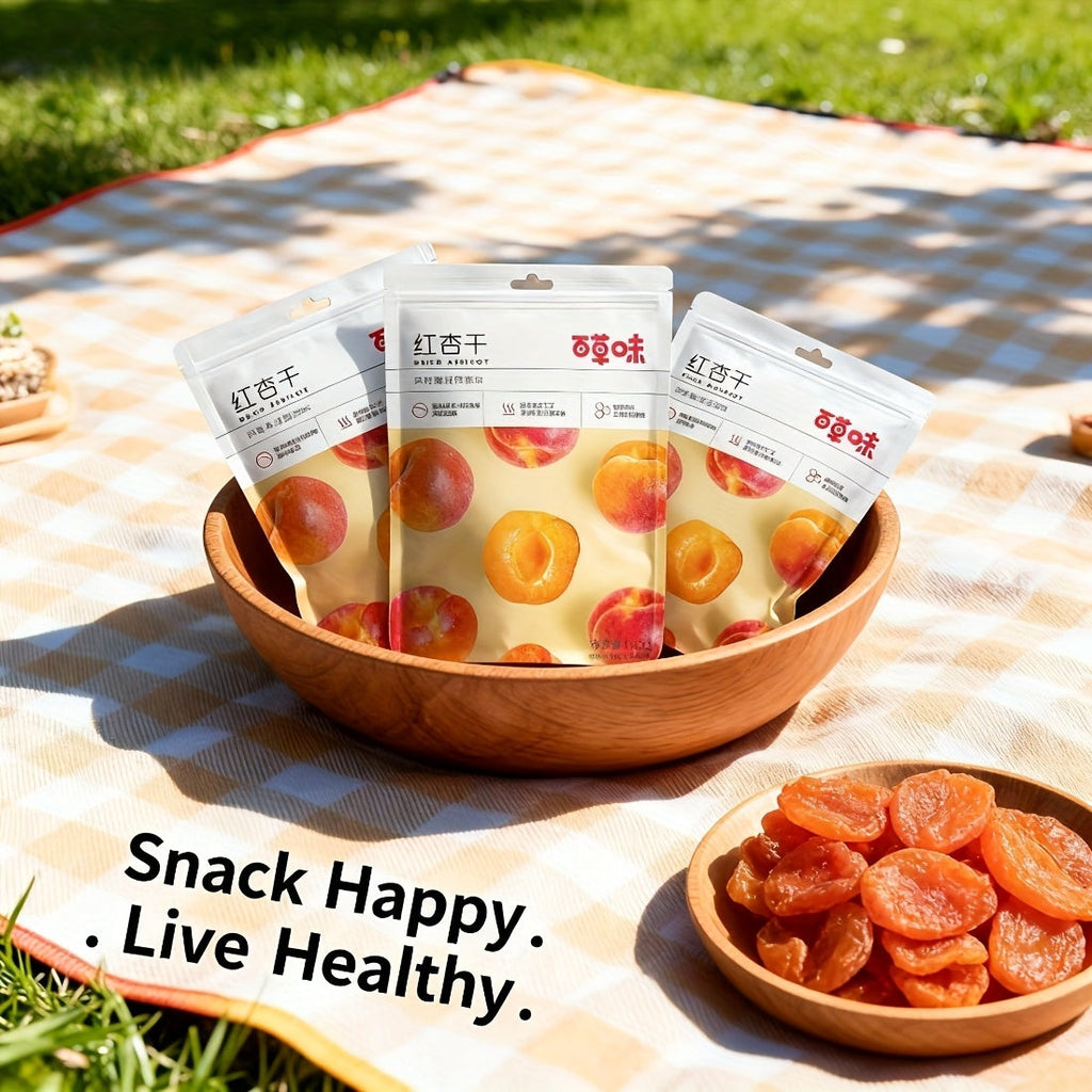 Dried Apricots Snack 3-Bag Pack, Natural Tropical Dried Fruit, Healthy Sweet Snack for Parties, Gifts, and Travel