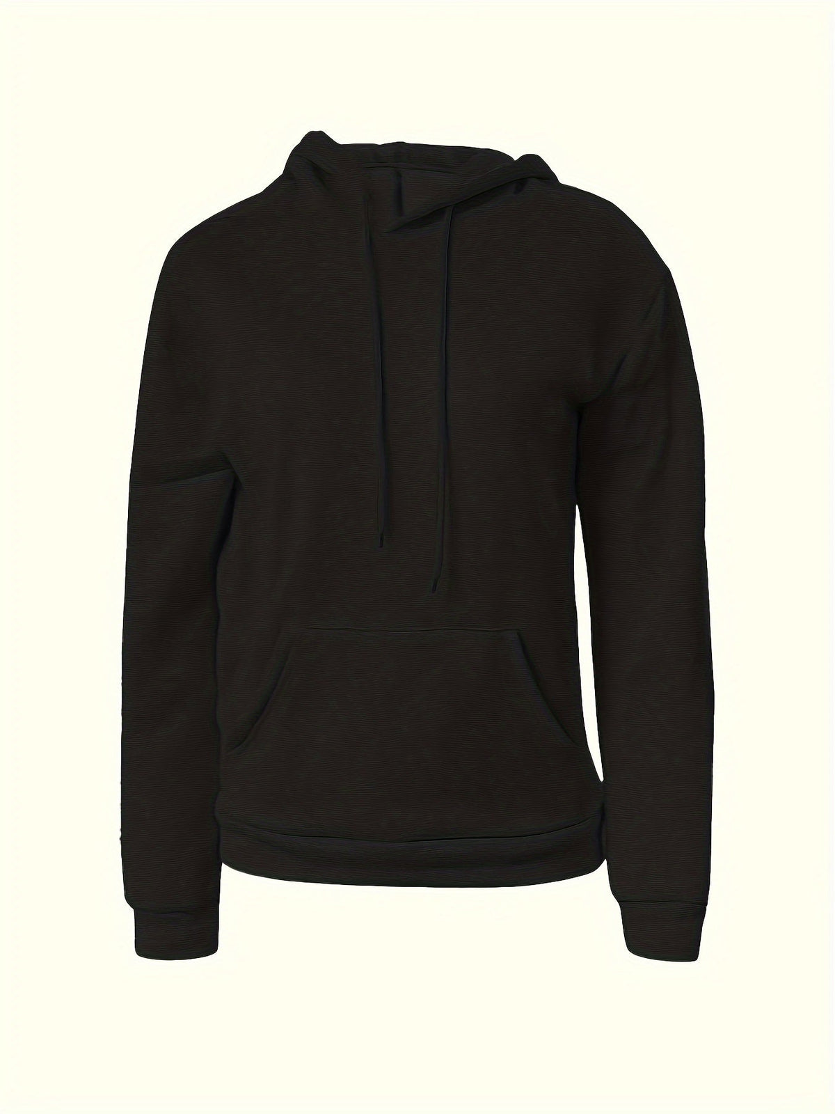 Women's 2-Piece Hoodie Set, Long Sleeve Pullover Sweatshirt with Pockets, Solid Color Cozy Fall/Winter Tops, XS-XXL