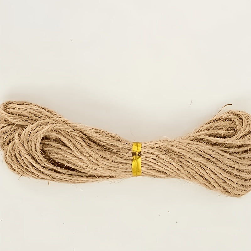 Natural Hemp Rope for Cat Scratching Posts 393.7 Inches - Durable Sisal Replacement Cord for DIY Cat Tree & Claw Care, Strong Unwound Hemp Cord for Scratching Post Repair & Crafts