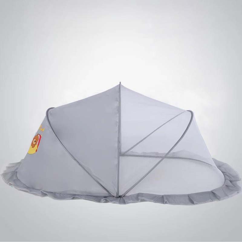 Foldable Mosquito Net Canopy for Baby Crib, Newborn & Infant Crib Mosquito Net with Insect & Bug Protection, Portable Pop-Up Baby Bed Net Canopy, 38.58 x 21.65 x 23.62 Inch