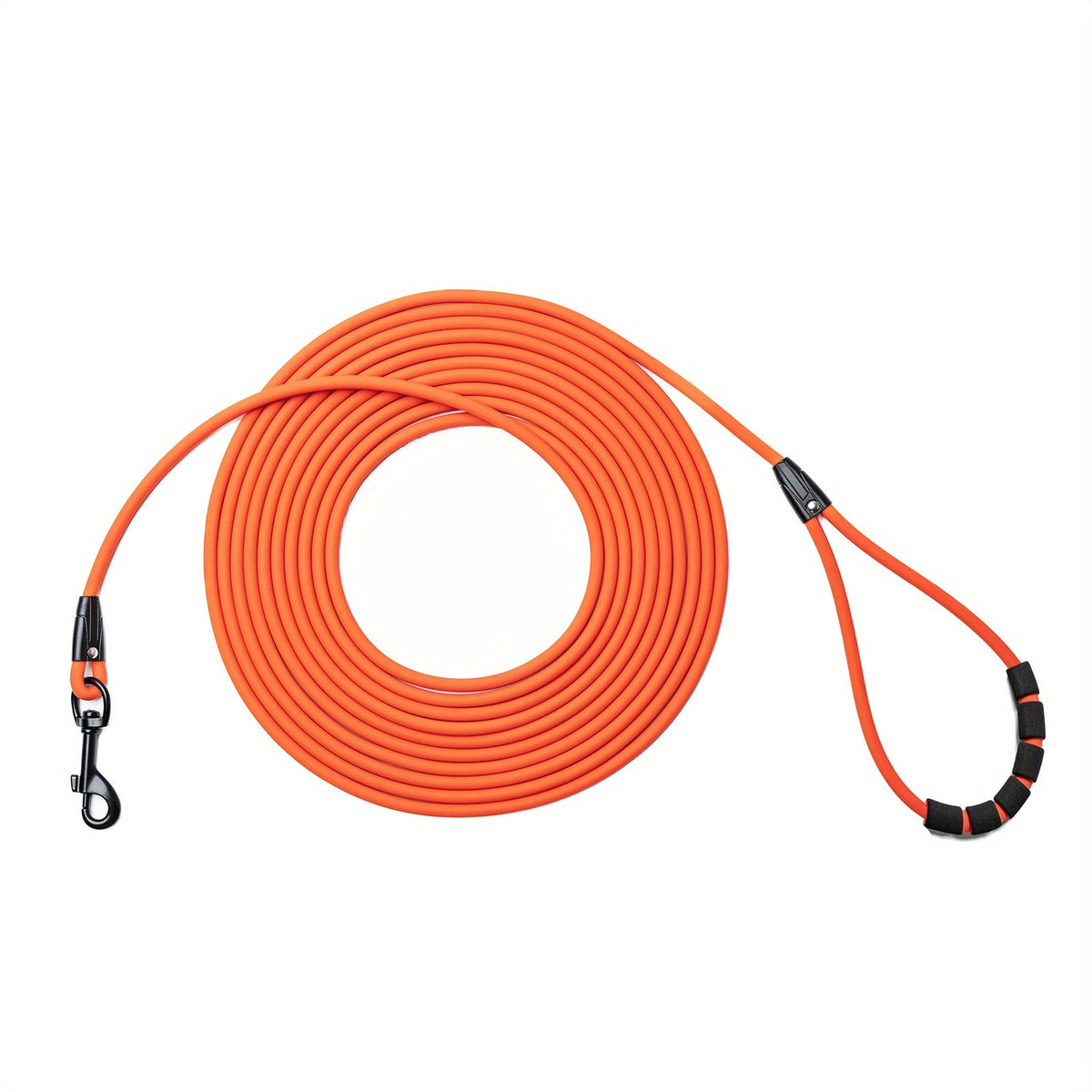 Long Dog Training Leash for Outdoor Use - Weatherproof PVC Coated Nylon Recall Leash for Beach, Yard, Hiking & Camping, Improves Obedience & Recall, 6 Colors 4 Sizes (M/L/XL/XXL)