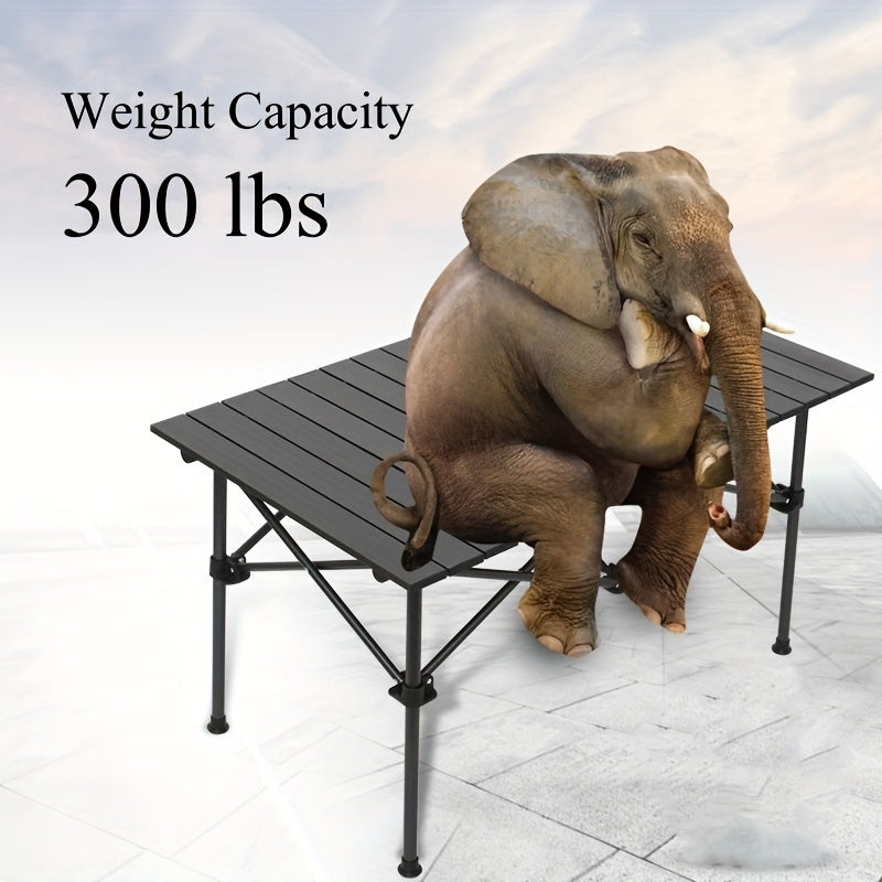 Folding Camping Table with Carry Bag – Lightweight Portable Outdoor Table, 3 Sizes for Camping, Beach, Picnic, BBQ, Backyard, Boat & Travel, Easy Setup & Storage