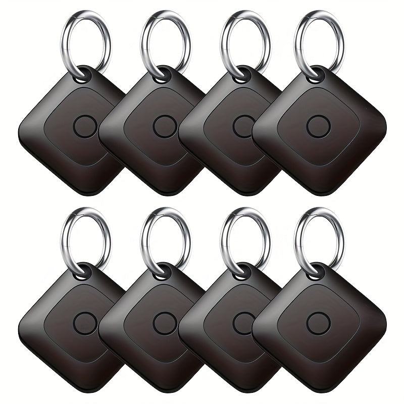 WeTag Smart Bluetooth Item Tracker 1.43" Mini GPS Finder for Keys, Wallets, Luggage, Cars, and Bags – High Decibel Alarm, App Control – 1/2/4/8 Pack – Gift for Travelers
