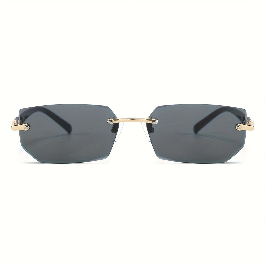 Frameless Gradient Sunglasses 5-Pack for Men & Women – Rimless UV Eyewear in 5 Colors (Gray, Red, Blue, Black & Brown), Lightweight Casual Sunglasses for Daily Wear & Parties