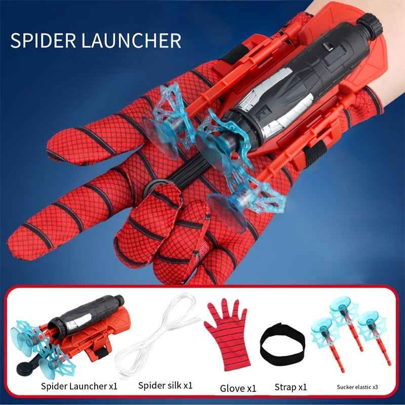 Novelty Prank Toy Emitter - Creative Interactive Hero Toy for Kids - Durable ABS Material - Halloween & Christmas Gift - Red