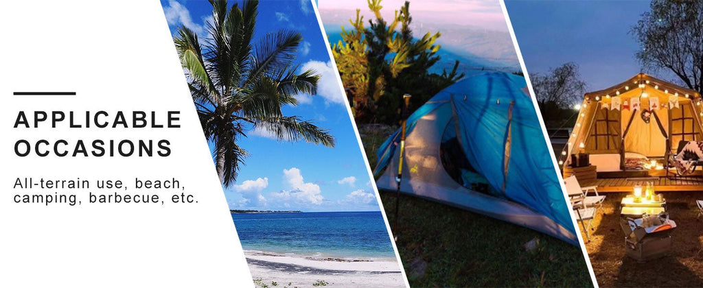折叠式露营椅，带可调节遮阳篷——225磅承重，22.8英寸宽座面，配网兜杯架及收纳袋，便携式沙滩草坪椅，适用于露营、徒步及户外活动——9种颜色可选