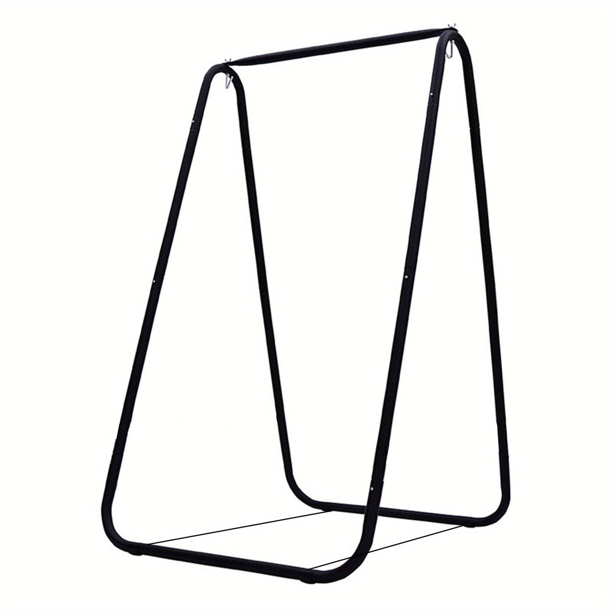 Hammock Swing Chair Stand Frame 35.5"x33.5"x57", Heavy-Duty Indoor Outdoor Use, Dual Hanging Hooks, for Balcony Patio Bedroom Garden (Chair Not Included)