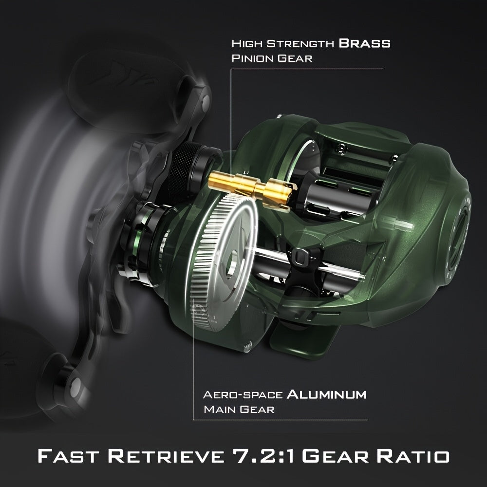 Heavy-Duty High-Speed Spinning Fishing Reel with Aluminum Alloy Gear Ratio for Saltwater and Freshwater, Suitable for Experienced Anglers Targeting Big Fish