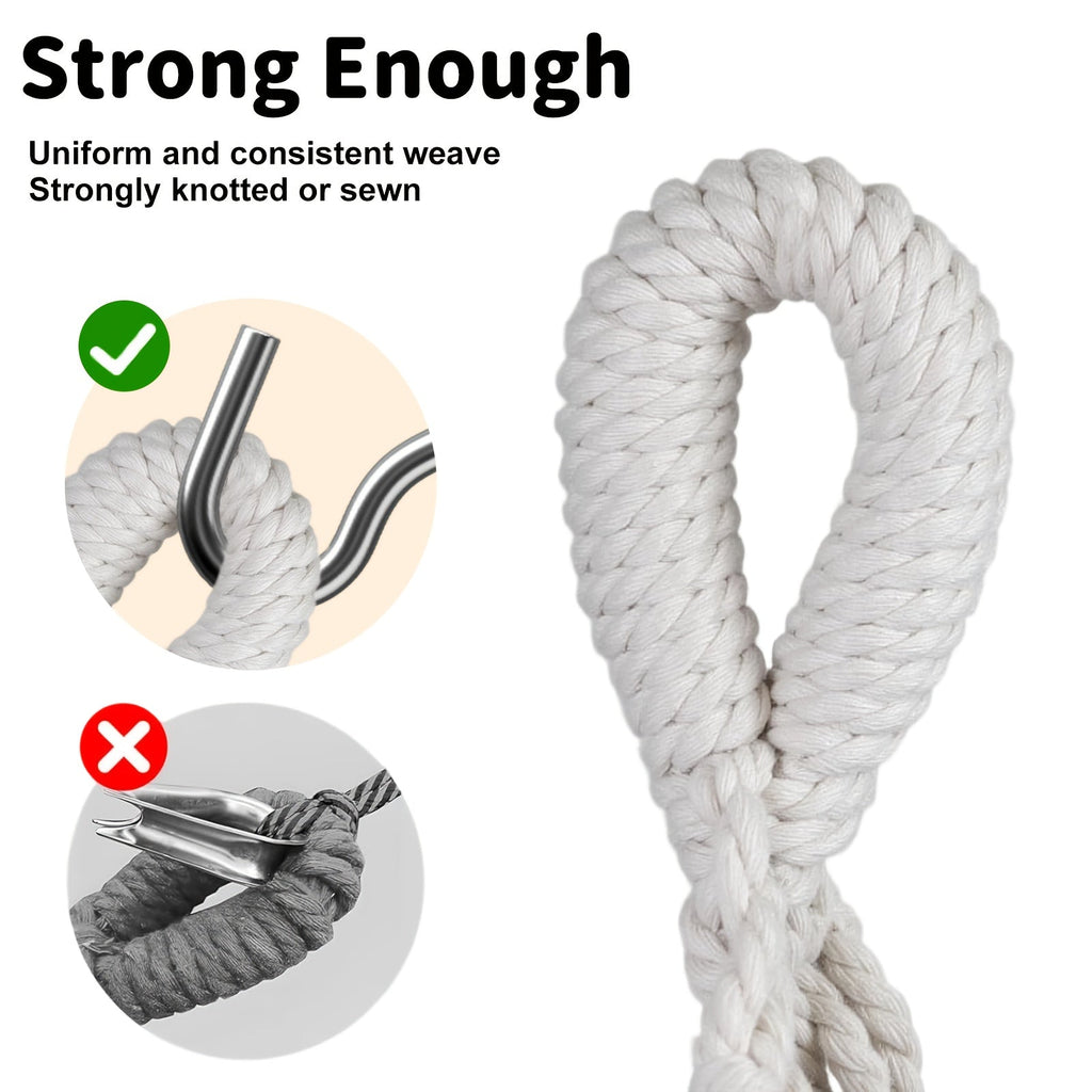 Outdoor Hammock with Sturdy Stand 600lb Capacity Anti-Rollover Safety Design for Backyard Patio Garden & Camping – Available in White & Grey