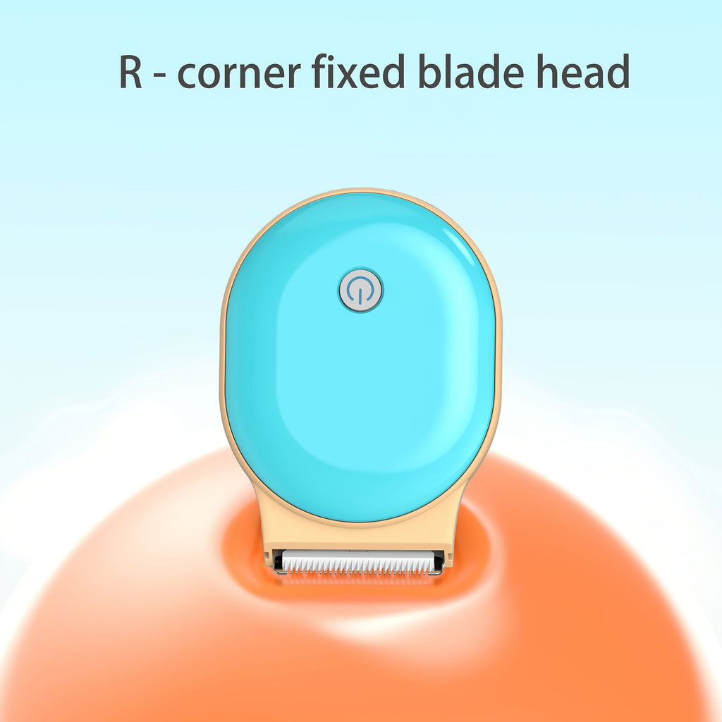 HC300 Children's Electric Hair Clipper Set, Rechargeable Cordless Baby Hair Trimmer for Infants & Toddlers, Compact Ergonomic Multi-Angle Design, Blue & Yellow