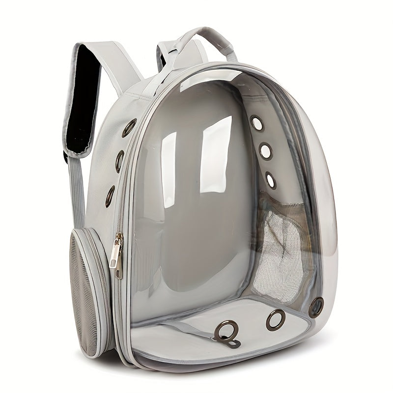 Space Capsule Cat Backpack Carrier - Transparent Window Double Shoulder Portable Pet Bag for Cats and Small Dogs Travel Hiking Outdoor - Bubble Backpack Cat Carrier Black