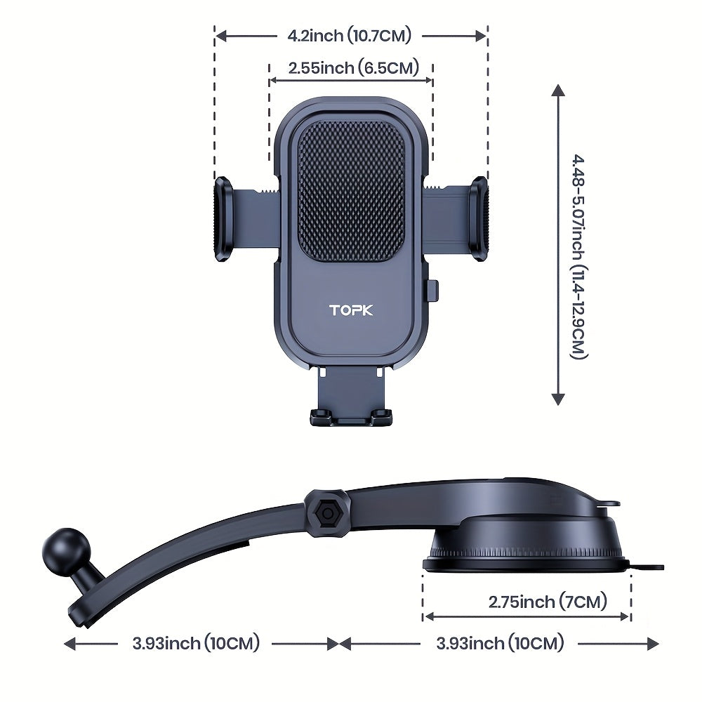 Car Phone Holder for Dashboard & Air Vent | 360° Adjustable, Strong Adhesion, High Stability – Universal Fit for All Smartphones, iPhone, Samsung, Android – Styles A, B & Vent Mount