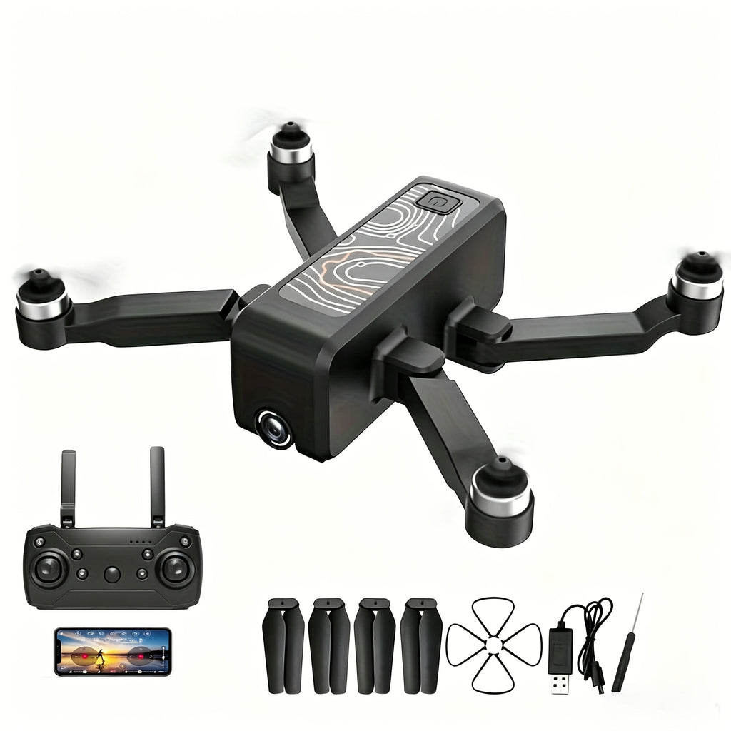 H5 Mini Drone with 4K HD Camera, Brushless Motor, Anti-Shake Gimbal, 3 Batteries, Carrying Case, One-Button Takeoff, Obstacle Avoidance, Orbit Flight, Windproof, Stable RC Drone for Adults and Beginners