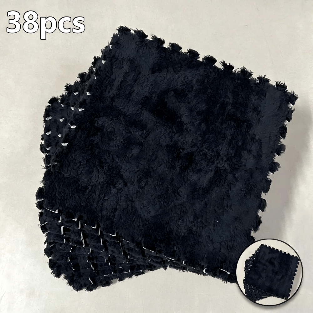 38 Pcs EVA Foam Patchwork Floor Mat Tiles Non-Slip Impact Resistant Interlocking Carpet for Living Room Bedroom Bay Window & Fitness – 8 Colors