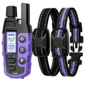 Dog Training Collar with Remote – 4150ft Range, Shock, Vibration & Beep Modes, Rechargeable E-Collar for Small to Large Dogs 5-150lbs, 1-Dog & 2-Dog Options, Purple
