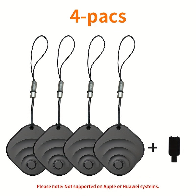 Portable Real-Time GPS Tracker Global Coverage Location Tracking Device for Cats, Dogs, Keys, Wallets, Luggage, Anti-Loss Finder, Android & Universal, Single or 4-Pack