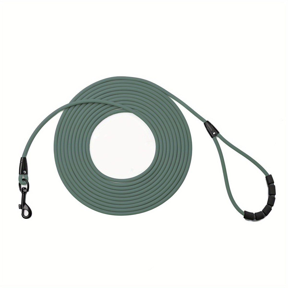 Long Dog Training Leash for Outdoor Use - Weatherproof PVC Coated Nylon Recall Leash for Beach, Yard, Hiking & Camping, Improves Obedience & Recall, 6 Colors 4 Sizes (M/L/XL/XXL)