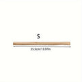 Natural Wood Parrot Perch for Bird Cage - Solid Wood Standing Pole with Slotted Ends for Chewing & Nail Trimming - Bird Cage Accessory for Parrots, Cockatiels, Conures, Budgies, and Lovebirds 35.5cm