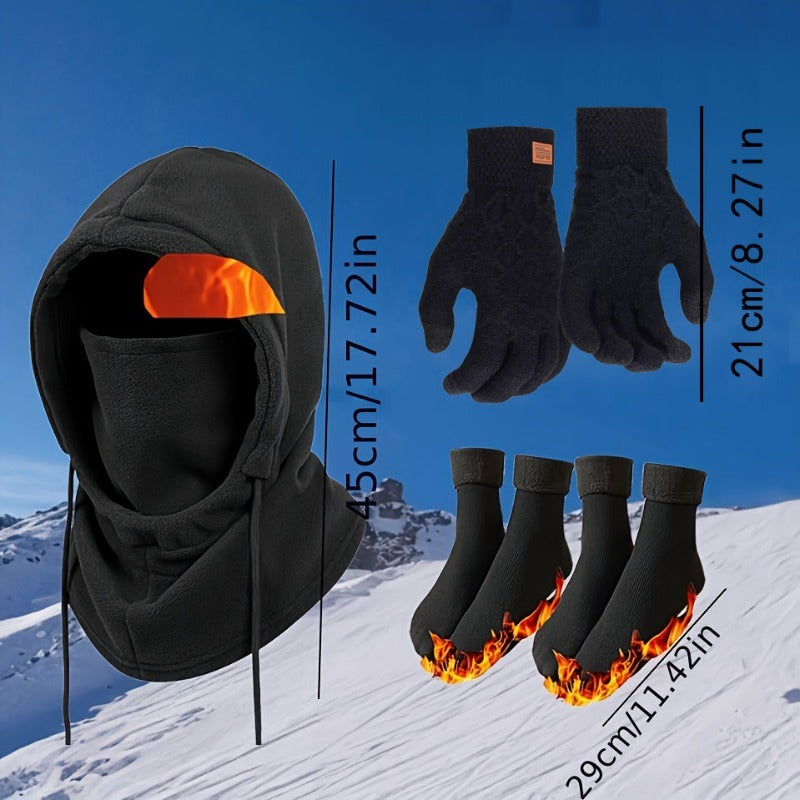 Winter Balaclava Full Face Mask for Men & Women – Windproof, Cold-Proof, Thermal Headgear for Skiing, Cycling, and Outdoor Activities, with Neck & Shoulder Coverage