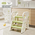 Kids Step Stool 3-Step Adjustable with Handles – Non-Slip Toddler Toilet Potty Training Step Stool Learning Tower for Bathroom Sink Kitchen Counter